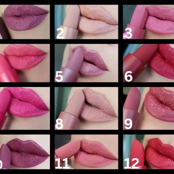 12 Shades Matte Lipstick | Single Piece Available