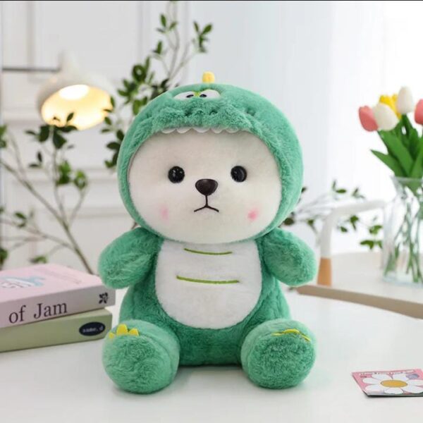 Green Stitch Hoodie Teddy Bear