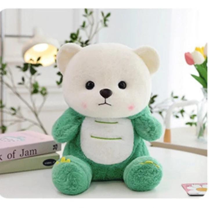 Green Stitch Hoodie Teddy Bear